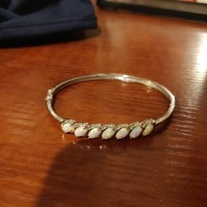 Sterling silver Opal Cuff